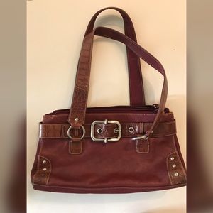 Franco Sarto Ruby Shoulder Bag - Red Leather